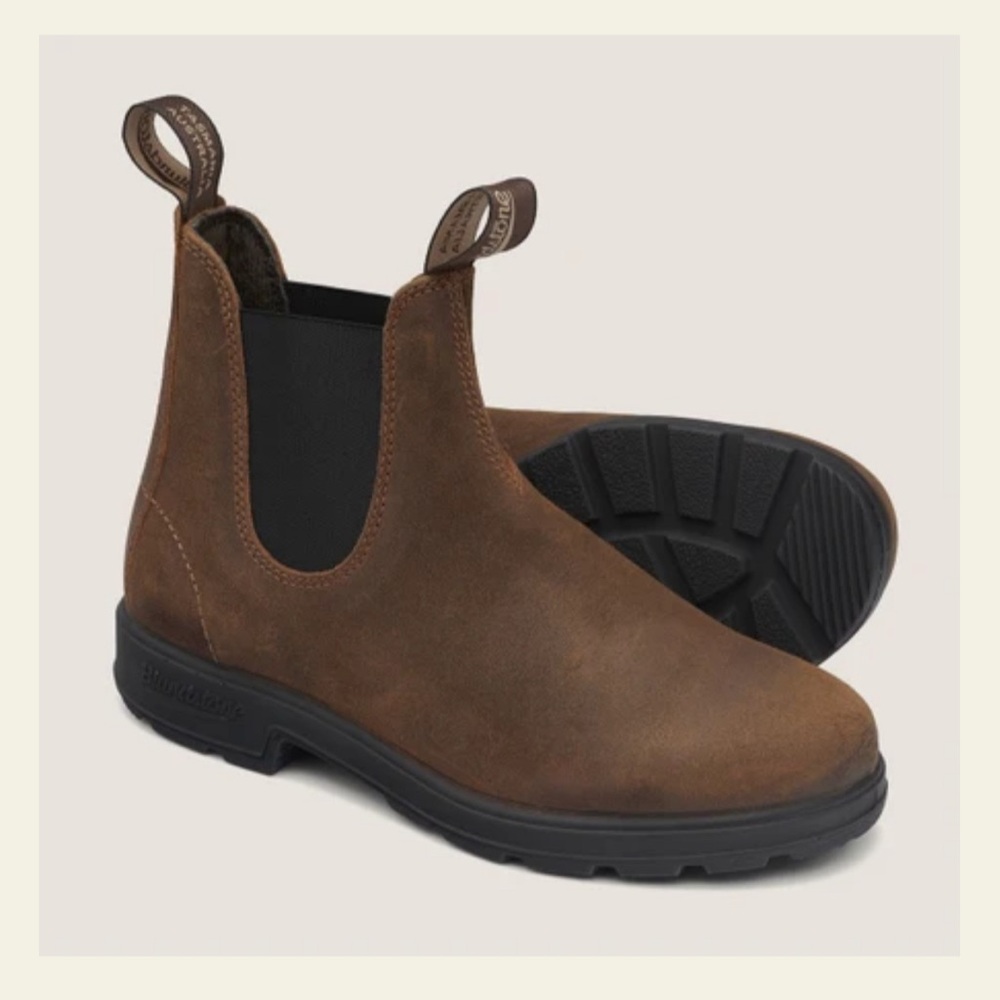 Brand new blundstone boots waxed suede rich tobacco. Women’s size 8 - Picture 1 of 12